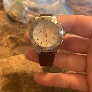 Coach Watch with Brown Leather Band